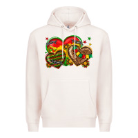 Pale Pink juneteenth heart Premium Hoodie - texasbilliewilder