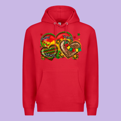 Juneteenth Heart Premium Hoodie Designed By Texasbilliewilder