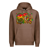 Chestnut juneteenth heart Premium Hoodie - texasbilliewilder