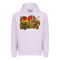 Lilac juneteenth heart Premium Hoodie - texasbilliewilder