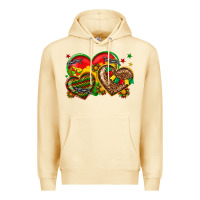 Pina Colada juneteenth heart Premium Hoodie - texasbilliewilder