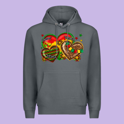 Juneteenth Heart Premium Hoodie Designed By Texasbilliewilder