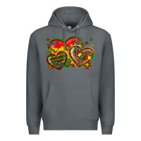 Rock juneteenth heart Premium Hoodie - texasbilliewilder