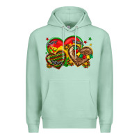 Seafoam juneteenth heart Premium Hoodie - texasbilliewilder
