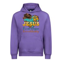 Tulip jesus it s not religion it s a relationship Urban Hoodie - texasbilliewilder