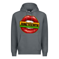 Rock juneteenth lips Premium Hoodie - texasbilliewilder