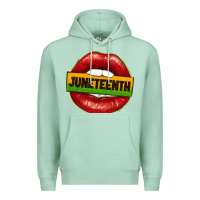Seafoam juneteenth lips Premium Hoodie - texasbilliewilder