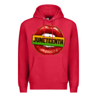 Cardinal juneteenth lips Premium Hoodie - texasbilliewilder