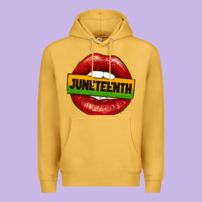 Juneteenth Lips Premium Hoodie Designed By Texasbilliewilder