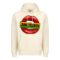 Sandshell juneteenth lips Premium Hoodie - texasbilliewilder