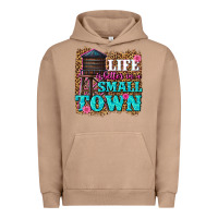 Pigment Burro life is better in a small town Urban Hoodie - texasbilliewilder