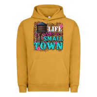 Pigment Peanut Butter life is better in a small town Urban Hoodie - texasbilliewilder