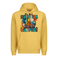 Antique Gold the best memories are made camping Premium Hoodie - Zillion Design Studio