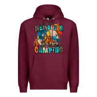 Burgundy the best memories are made camping Premium Hoodie - Zillion Design Studio