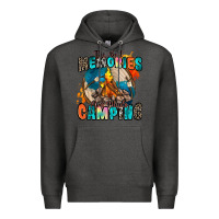 Charcoal Heather the best memories are made camping Premium Hoodie - Zillion Design Studio