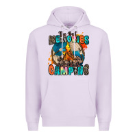 Lilac the best memories are made camping Premium Hoodie - Zillion Design Studio