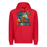 Red the best memories are made camping Premium Hoodie - Zillion Design Studio