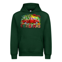 Forest Green merry christmas truck Urban Hoodie - Zillion Design Studio
