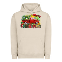 Pigment French Oak merry christmas truck Urban Hoodie - Zillion Design Studio