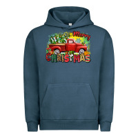 Pigment Midnight Navy merry christmas truck Urban Hoodie - Zillion Design Studio