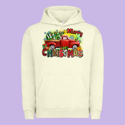 Merry Christmas Truck Urban Hoodie Designed By Zillion Design Studio