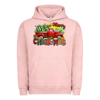 Pigment Salmon merry christmas truck Urban Hoodie - Zillion Design Studio