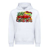 White merry christmas truck Urban Hoodie - Zillion Design Studio