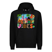 Black summer vibes camp Premium Hoodie - Zillion Design Studio