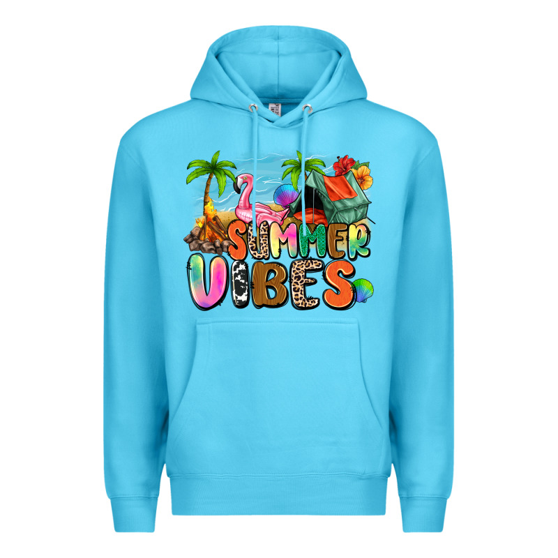 Summer Vibes Camp Premium Hoodie by Zillion Design Studio | Teevron