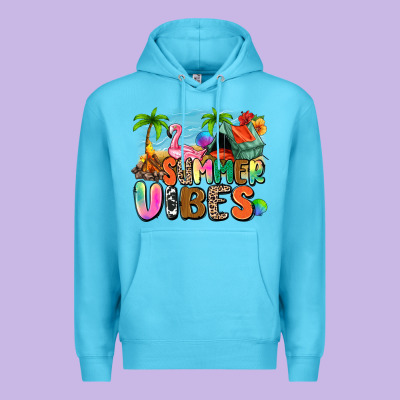 Summer Vibes Camp Premium Hoodie Designed By Zillion Design Studio