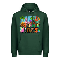 Sports Green summer vibes camp Premium Hoodie - Zillion Design Studio