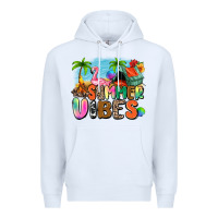 White summer vibes camp Premium Hoodie - Zillion Design Studio