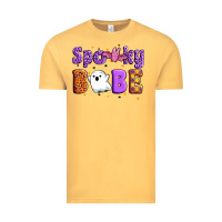 Vintage Mustard spooky babe Vintage Tee - Artiststas