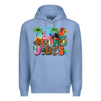 Colony Blue summer vibes camp Premium Hoodie - Zillion Design Studio