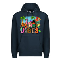 Navy summer vibes camp Premium Hoodie - Zillion Design Studio