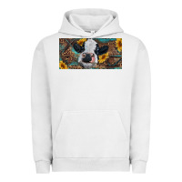 Pigment Lunar Rock Baby cow with sunflower and leopard Urban Hoodie - RanaPortraitStore