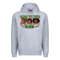 Heather Grey juneteenth in my independence day Premium Hoodie - texasbilliewilder