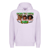 Lilac juneteenth in my independence day Premium Hoodie - texasbilliewilder