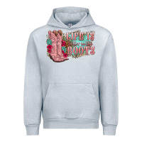 Heather Grey life is better in the boots Urban Hoodie - texasbilliewilder