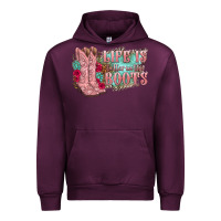 Mauve Wine life is better in the boots Urban Hoodie - texasbilliewilder