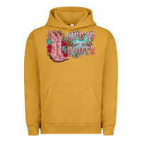 Pigment Peanut Butter life is better in the boots Urban Hoodie - texasbilliewilder