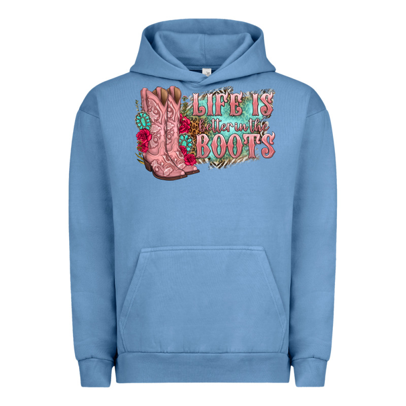 Life Is Better In The Boots Urban Hoodie by texasbilliewilder | Teevron