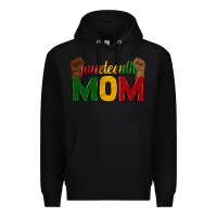 Black juneteenth mom Premium Hoodie - texasbilliewilder