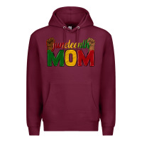 Burgundy juneteenth mom Premium Hoodie - texasbilliewilder