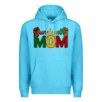 Ocean Blue juneteenth mom Premium Hoodie - texasbilliewilder