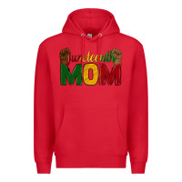 Red juneteenth mom Premium Hoodie - texasbilliewilder