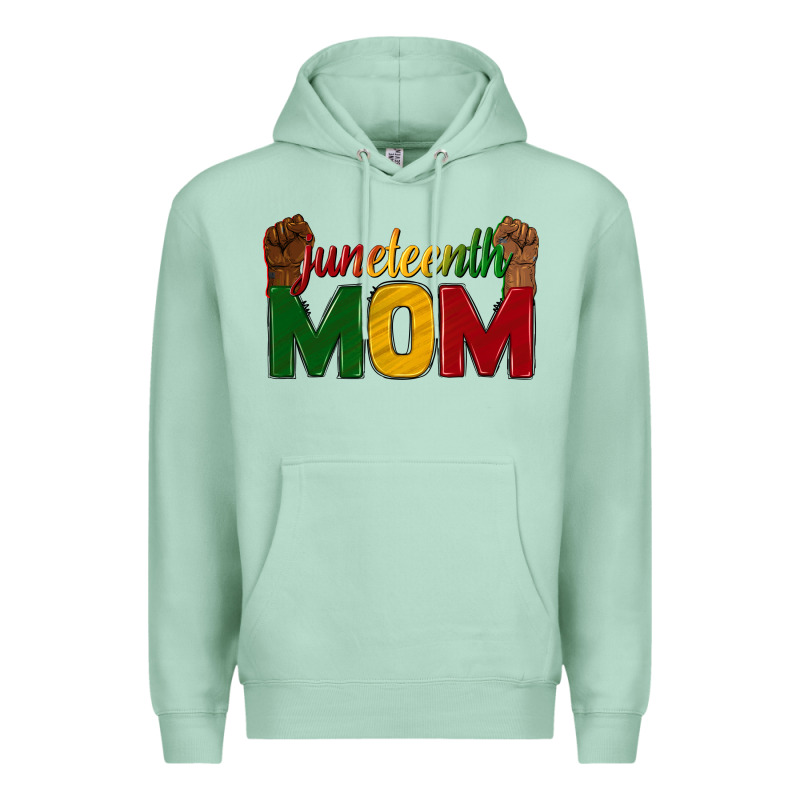 Juneteenth Mom Premium Hoodie by texasbilliewilder | Teevron