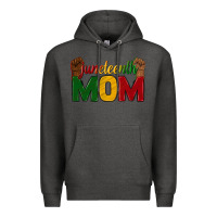 Charcoal Heather juneteenth mom Premium Hoodie - texasbilliewilder