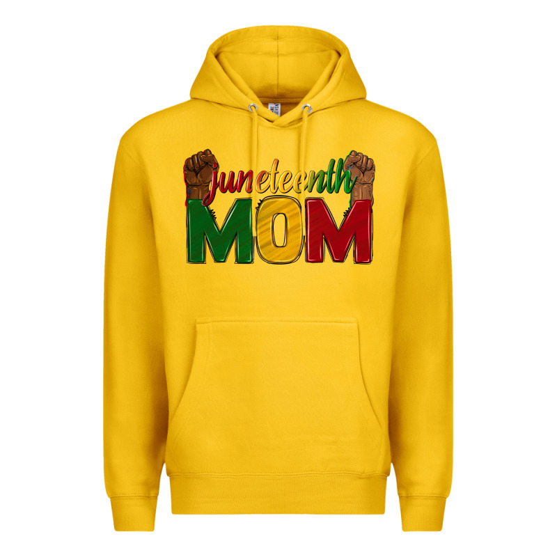 Juneteenth Mom Premium Hoodie by texasbilliewilder | Teevron