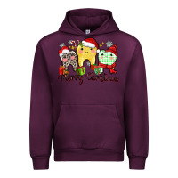 Mauve Wine merry christmas tooth Urban Hoodie - Zillion Design Studio